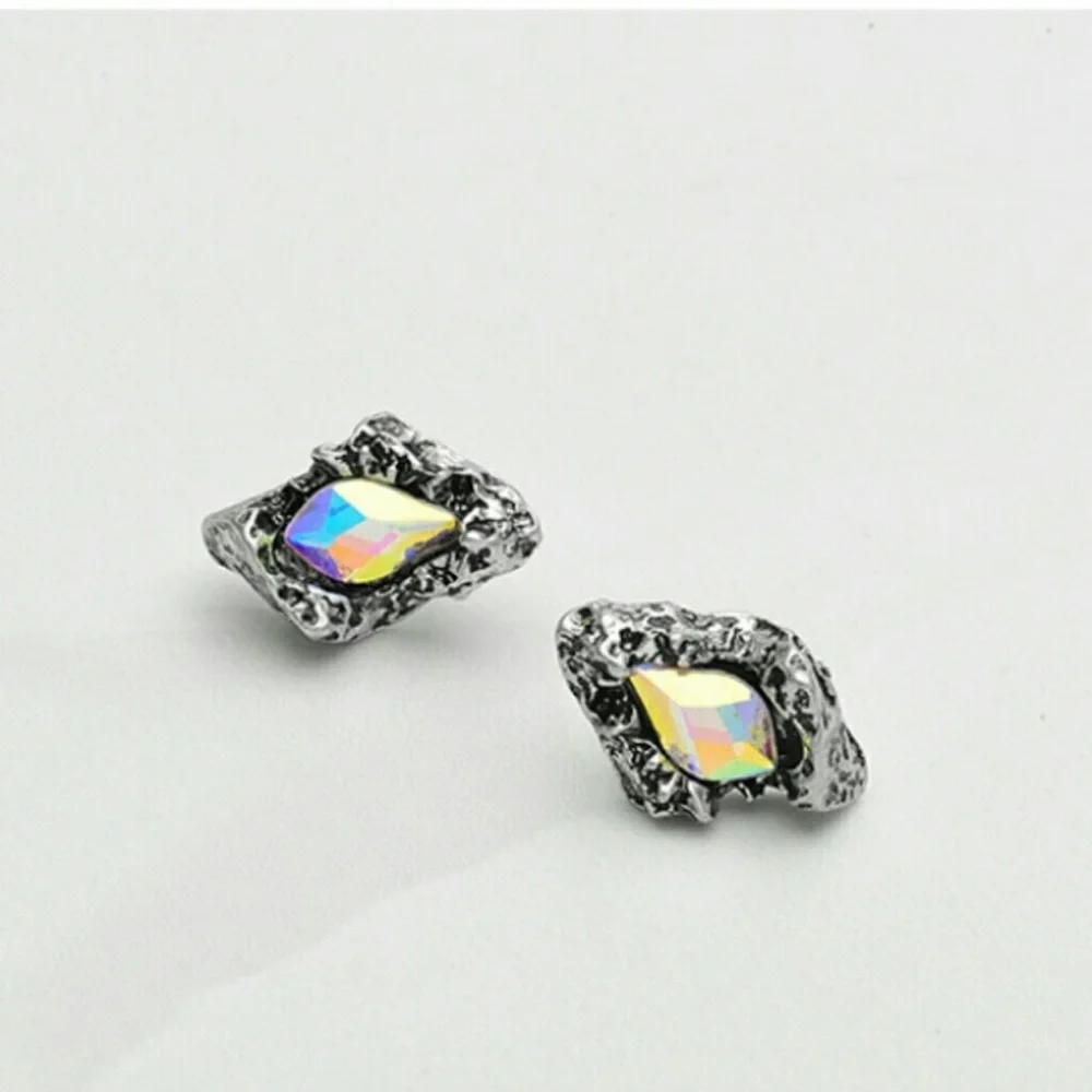 Crystal Stud Earrings Silver - Picture 15 of 16